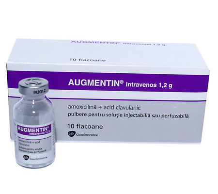 Antibiotics Augmentin inj. 1.2 g Augmentin GlaxoSmithKline