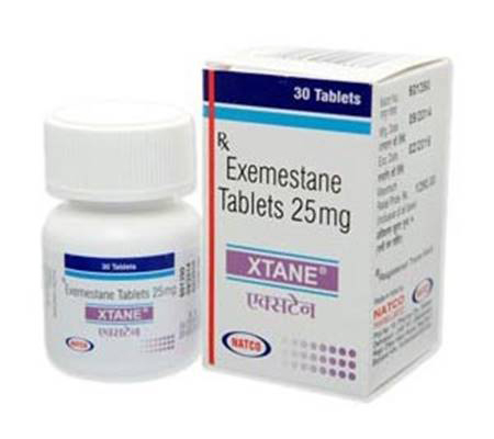Antiestrogens Xtane 25 mg Aromasin Natco Pharma