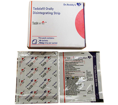 Erectile Dysfunction Tazzle FM 10 mg Cialis Dr. Reddy's