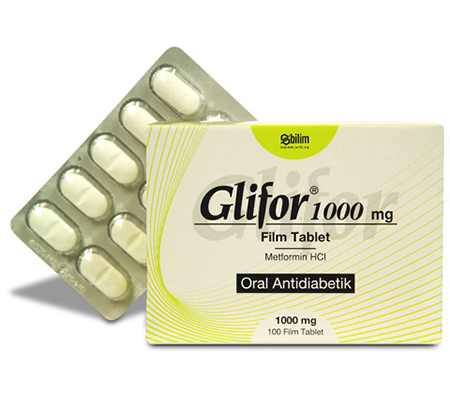 Diabetes Glifor 1000 mg Glucophage Bilim Pharmaceuticals