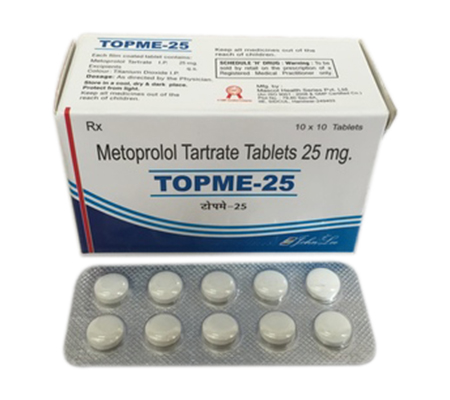Heart Topme 25 mg Lopressor JohnLee Pharma