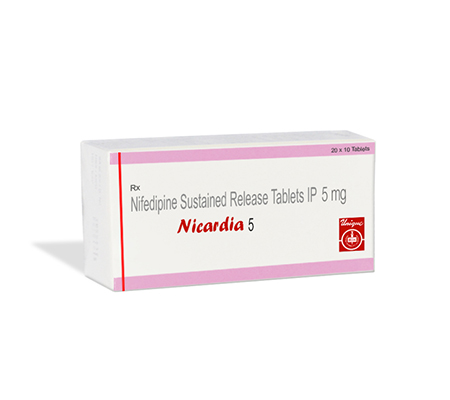Heart Nicardia 5 mg Adalat Unique Pharma