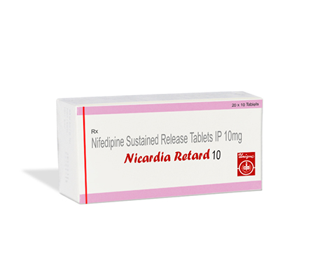 Heart Nicardia Retard 10 mg Adalat Unique Pharma