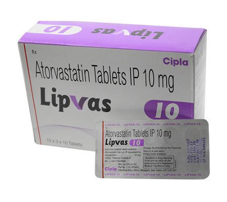 Cholesterol Lipvas 10 mg Lipitor Cipla