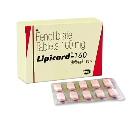 Cholesterol Lipicard 160 mg Lofibra USV
