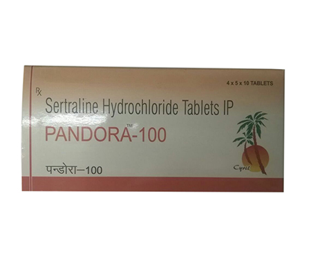 Antidepressants Pandora 100 mg Zoloft Cyril Pharmaceuticals