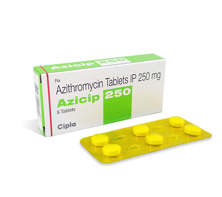 Antibiotics Azicip 250 mg Zithromax Cipla
