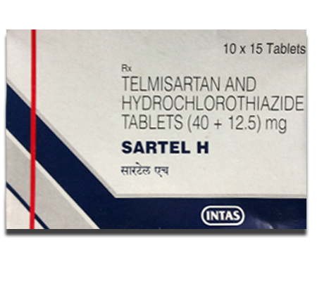 Blood Pressure Sartel H 40 mg / 12.5 mg Micardis HCT Intas