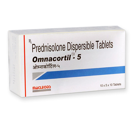 Asthma Omnacortil 5 mg Prednisolone Macleods