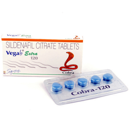 Erectile Dysfunction Vega-Extra Cobra 120 mg Viagra Signature Pharmaceuticals