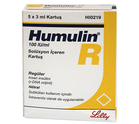 Diabetes Humulin R Cartridges 100 iu Humulin Eli Lilly