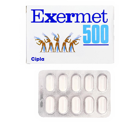 Diabetes Exermet 500 mg Glucophage Cipla