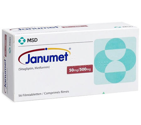 Diabetes Janumet 50 mg/500 mg Janumet MSD