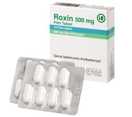 Antibiotics Roxin 500 mg Cipro IE Ulagay