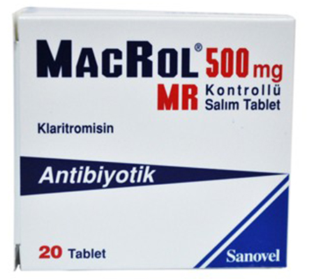 Antibiotics Macrol MR 500 mg Biaxin Sanovel