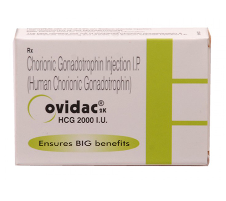 Post Cycle Therapy HCG Ovidac 2000iu Pregnyl Cadila Pharmaceuticals