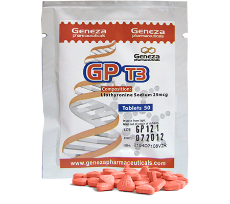 Post Cycle Therapy GP T3 25 mcg T3, Tiromel, Cytomel Geneza Pharmaceuticals