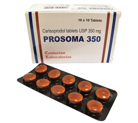 Pain Management Prosoma 350 mg Soma Centurion Laboratories