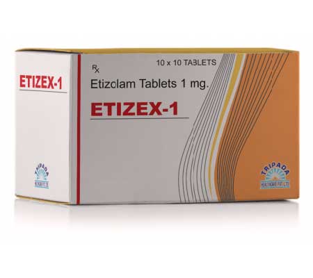 Antidepressants Etizex 1 mg Etilaam Tripada Healthcare