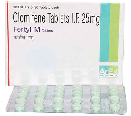 Post Cycle Therapy Fertyl-M 25 mg Clomid Ar-Ex Laboratories