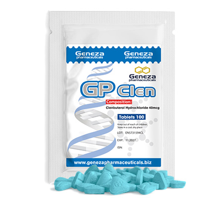 Post Cycle Therapy GP Clen 40 mcg Clenbuterol Geneza Pharmaceuticals